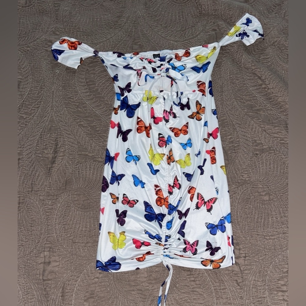 rainbow butterfly dress